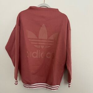 Adidas pinkish/salmon Sweatshirt with Trefoil Emblem
